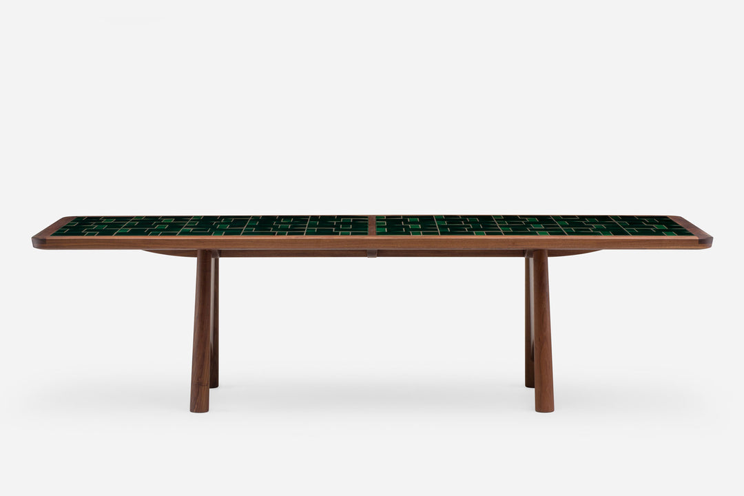 DANISH OILED WALNUT & GREEN TILE (MODEL: M)