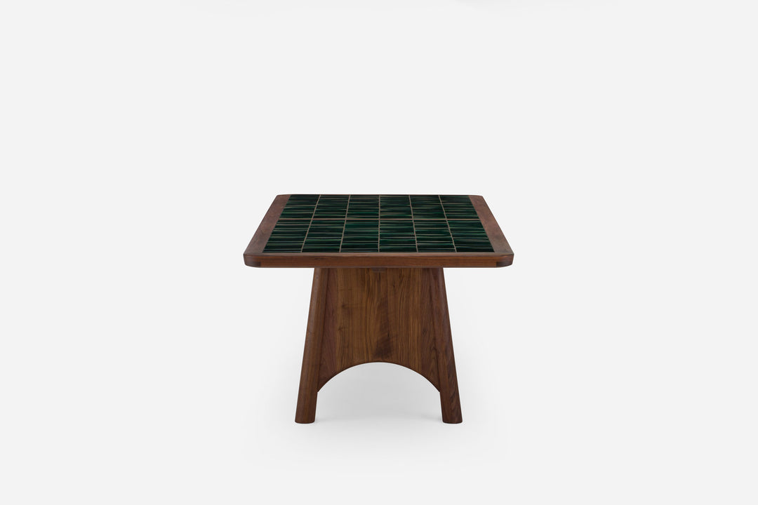 DANISH OILED WALNUT & GREEN TILE (MODEL: M)