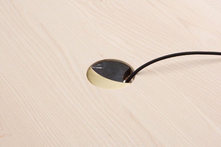 WHITE OILED ASH & BRUSHED BRASS & BLACK MARQUINA MARBLE