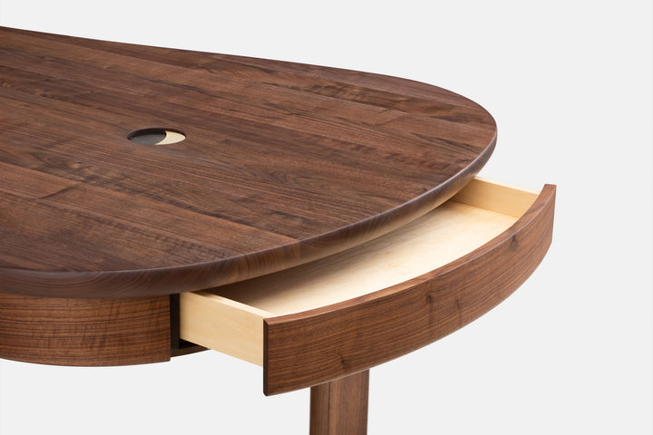 DANISH OILED WALNUT & BLACK MARQUINA MARBLE