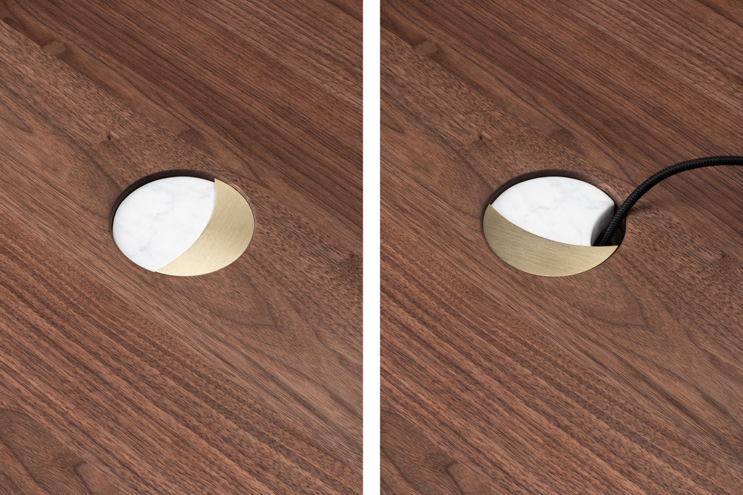 DANISH OILED WALNUT & CARRARA MARBLE