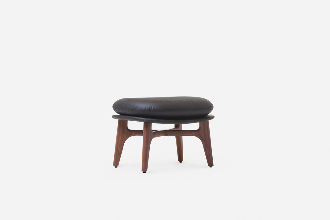 DANISH OILED WALNUT & BLACK LEATHER