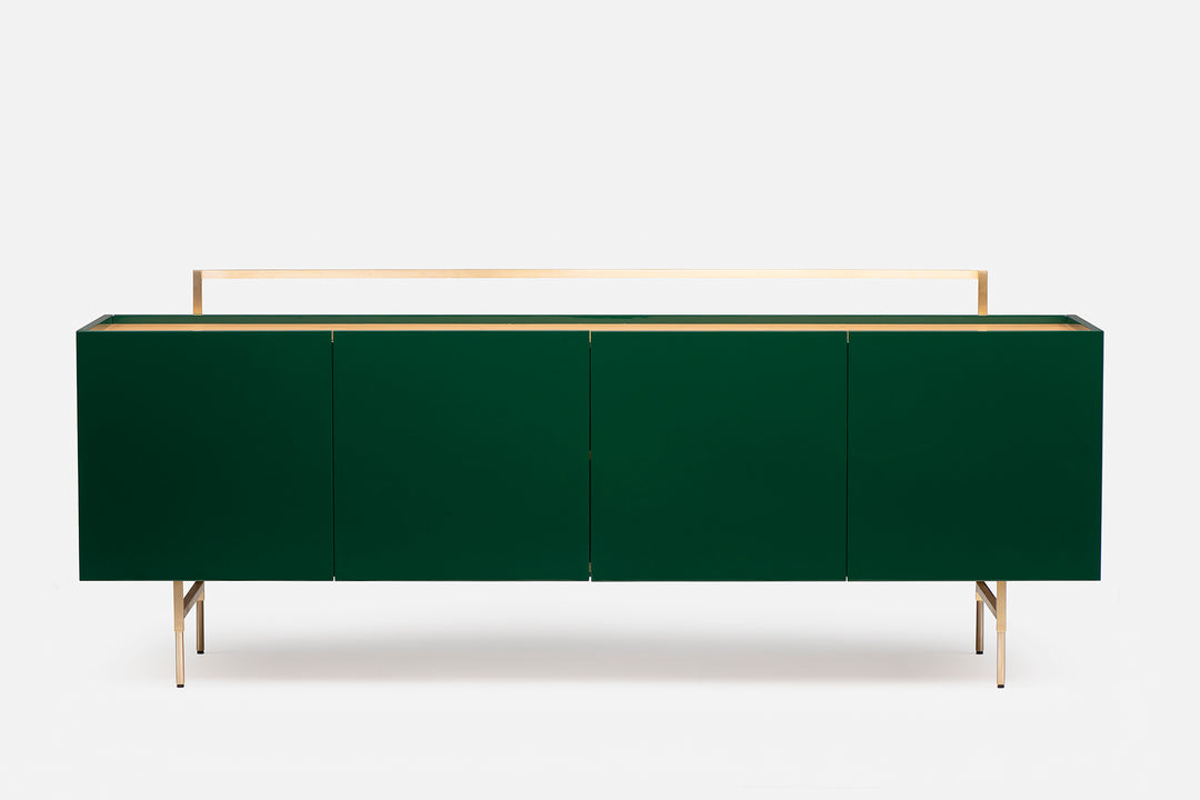 DANISH OILED OAK & FOREST GLOSS HDF & BRUSHED BRASS