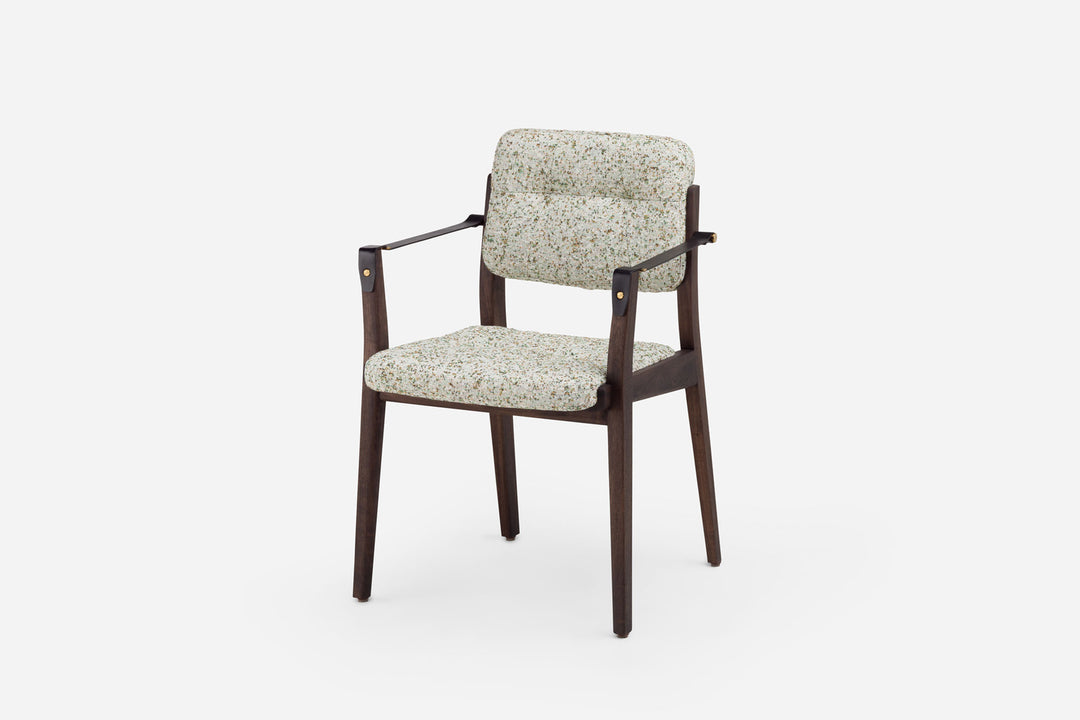 BLACK OILED WALNUT & ATOM 124 & BLACK LEATHER STRAPS