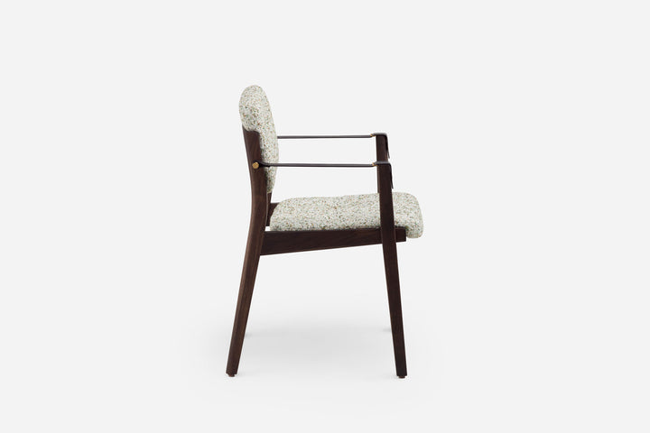 BLACK OILED WALNUT & ATOM 124 & BLACK LEATHER STRAPS