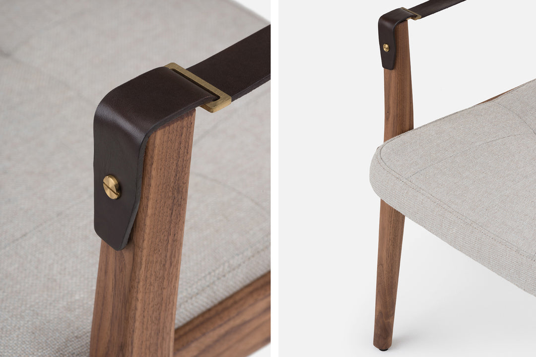 DANISH OILED WALNUT & SUNNIVA 2 717 & BROWN LEATHER STRAPS