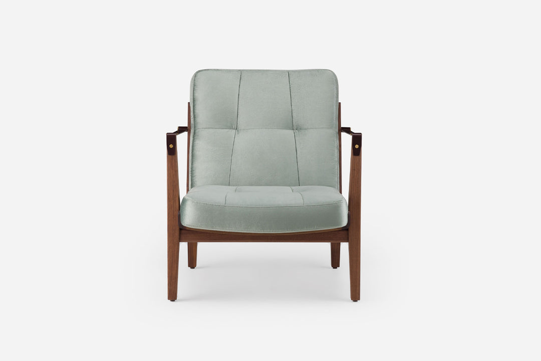 DANISH OILED WALNUT & AVALON 2 035 & BROWN LEATHER STRAPS