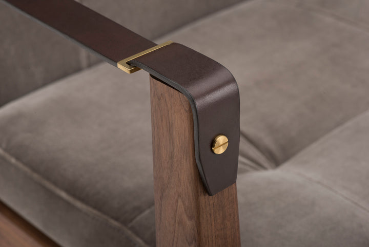 DANISH OILED WALNUT & HARALD 2 242 & BROWN LEATHER STRAPS