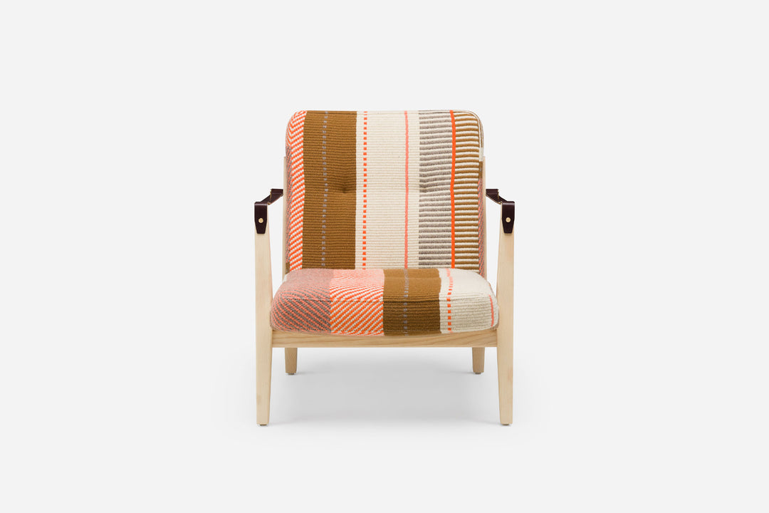 WHITE OILED ASH & MANTA ESPINHADA & BROWN LEATHER STRAPS