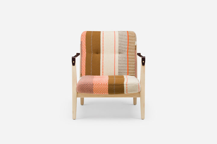 WHITE OILED ASH & MANTA ESPINHADA & BROWN LEATHER STRAPS