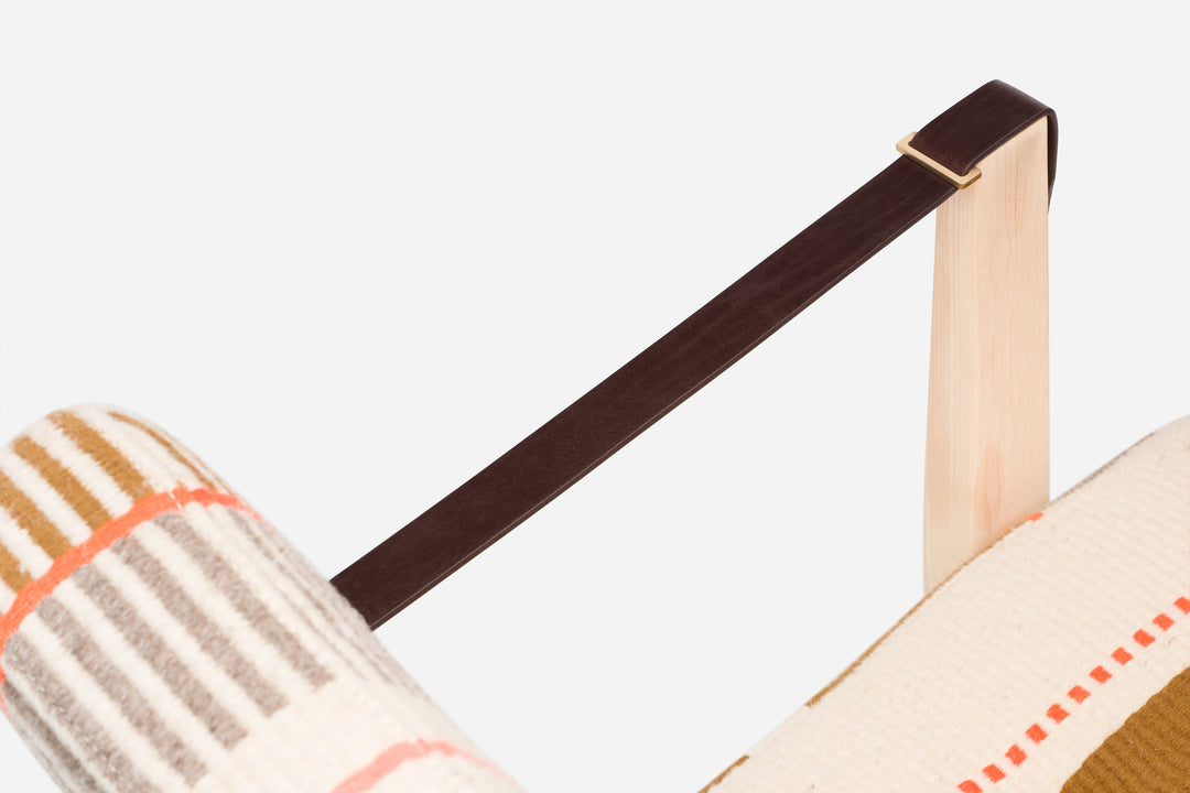 WHITE OILED ASH & MANTA ESPINHADA & BROWN LEATHER STRAPS