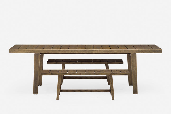 BLACK OILED EUROPEAN OAK (+ 98.6°F OUTDOOR BENCH)