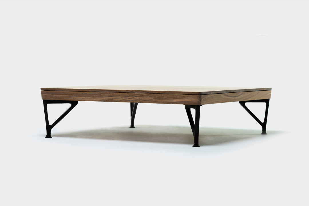 DANISH OILED OAK & CAST IRON