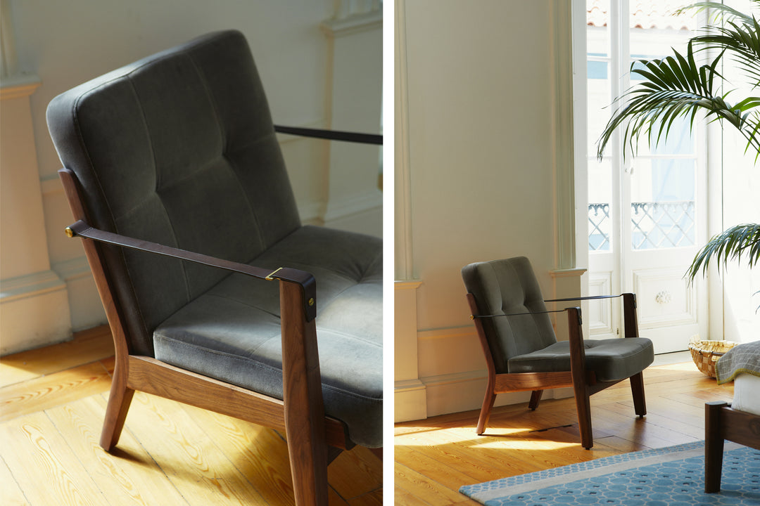 DANISH OILED WALNUT & HARALD 2 242 & BROWN LEATHER STRAPS