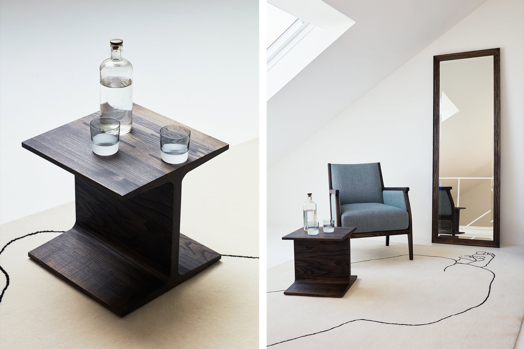 BLACK OILED ASH (+ MIRA LOUNGE CHAIR AND CONISTON MIRROR)