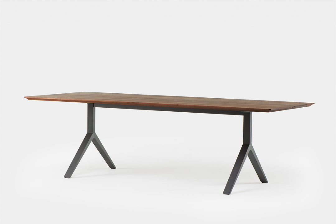 DANISH OILED WALNUT & BLACK ANODISED ALUMINIUM