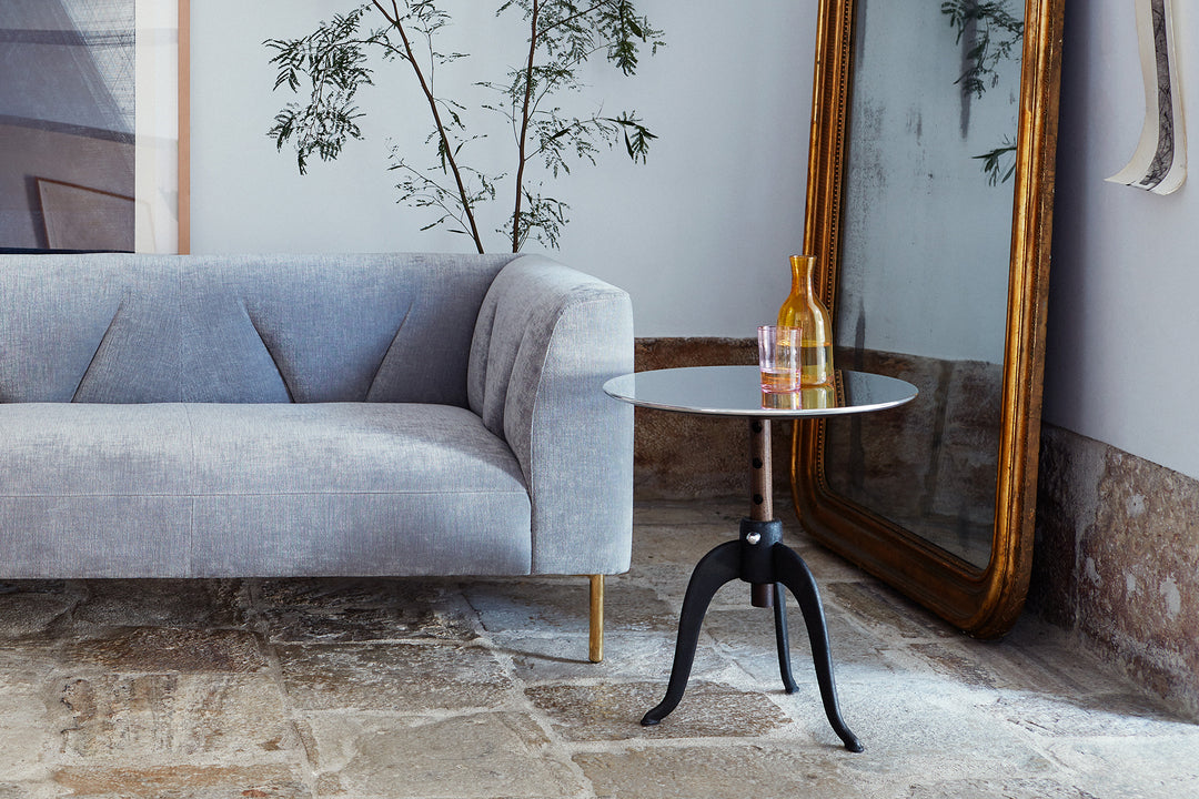 BLACK OILED WALNUT & ALUMINIUM & CAST IRON (+ GATES SOFA)