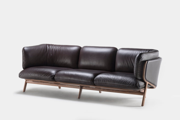 DANISH OILED WALNUT & ELMOTIQUE LEATHER (MODEL: L)